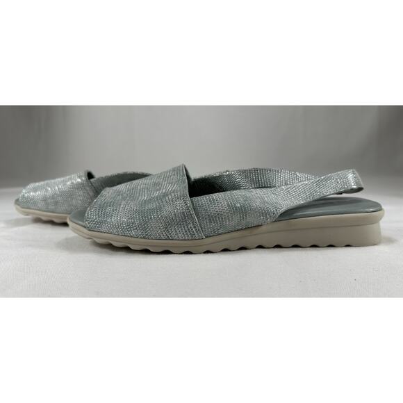 NEW - THE FLEXX Sea Foam Green LEATHER COMFORT SANDALS SZ. US. 9 EU 40.5 Preppy - Picture 1 of 8